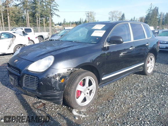 2005 Porsche Cayenne Turbo with VIN WP1AC29P25LA92448, listed as a IAAI auction lot 41976442 with 119,893 mi miles and . Bid and sale history available at DreamBid. Image 2.