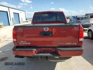 2015 Nissan Titan Pro-4X with VIN 1N6BA0EC8FN506760, listed as a Copart auction lot 54798324 with Not provided miles and Salvage title. Bid and sale history available at DreamBid. Image 6.