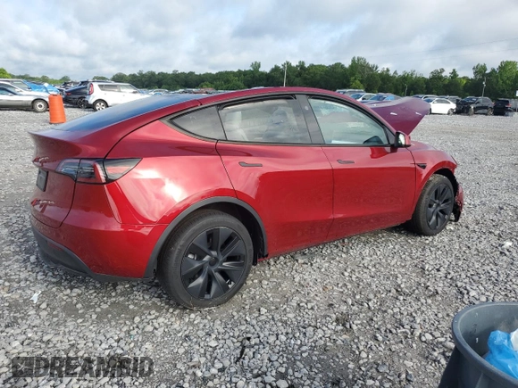 2024 Tesla Model Y with VIN 7SAYGDED2RA331985, listed as a Copart auction lot 60240705 with Not provided miles and Salvage title. Bid and sale history available at DreamBid. Image 3.