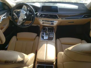2020 BMW 7 Series 740i xDrive with VIN WBA7T4C02LCD07519, listed as a Copart auction lot 74927454 with Not provided miles and Salvage title. Bid and sale history available at DreamBid. Image 8.