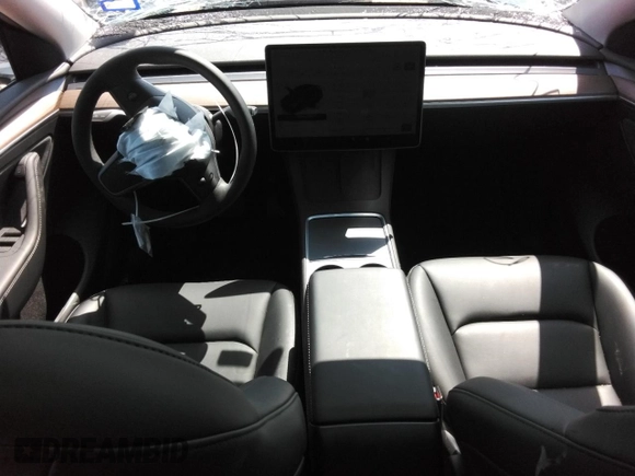 2024 Tesla Model Y Long Range with VIN 7SAYGAEE6RF196245, listed as a Copart auction lot 54667765 with 10,336 mi miles and Salvage title. Bid and sale history available at DreamBid. Image 8.