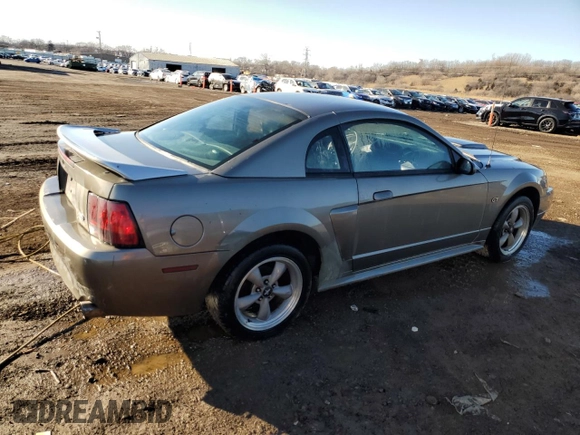 2002 Ford Mustang GT Deluxe with VIN 1FAFP42X02F222566, listed as a Copart auction lot 46365355 with 0 mi miles and Salvage Title. Bid and sale history available at carsss.com. Image 3.