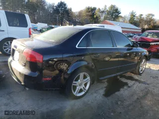 2008 Audi A4 2.0T with VIN WAUDF78E98A062976, listed as a Copart auction lot 43313105 with 0 mi miles and Clean Title. Bid and sale history available at carsss.com. Image 3.