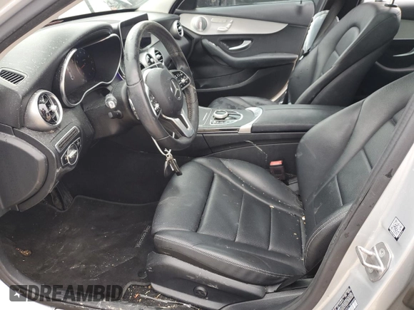 2021 Mercedes-Benz C 300 with VIN W1KWF8DB5MR609837, listed as a Copart auction lot 44764025 with 73,029 mi miles and Salvage Title. Bid and sale history available at carsss.com. Image 7.