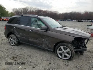 2018 Mercedes-Benz GLE 350 with VIN 4JGDA5HB8JB123631, listed as a Copart auction lot 51057365 with 58,806 mi miles and Salvage Title. Bid and sale history available at DreamBid. Image 4.