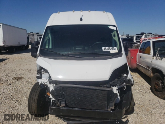 2023 Ram ProMaster Cargo with VIN 3C6MRVJG0PE501012, listed as a Copart auction lot 46146265 with 18,666 mi miles and Salvage Title. Bid and sale history available at DreamBid. Image 5.
