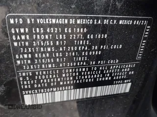 2023 Volkswagen Taos S z VIN 3VVCX7B20PM365688, wystawiony jako IAAI lot #41237975 z przebiegiem 15 401 mil mil oraz . Historia ofert i sprzedaży dostępna na DreamBid. Obrazek 9.