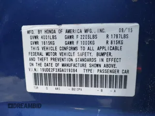 2016 Acura ILX with VIN 19UDE2F3XGA019094, listed as a IAAI auction lot 41696822 with 108,342 mi miles. Bid and sale history available at carsss.com. Image 9.