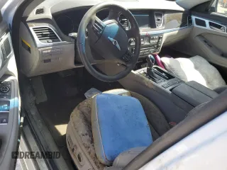 2017 Genesis G80 3.8L with VIN KMHGN4JE6HU193658, listed as a Copart auction lot 74342984 with 0 mi miles and Salvage Title. Bid and sale history available at carsss.com. Image 8.