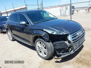 2019 Audi Q5 Premium Plus z VIN WA1BNAFY3K2037963, wystawiony jako IAAI lot #42252716 z przebiegiem 112 452 mil mil oraz . Historia ofert i sprzedaży dostępna na DreamBid. Obrazek 1.