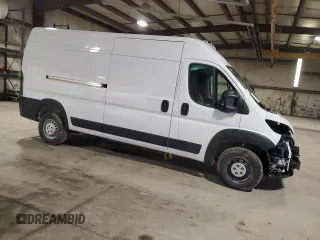 2024 Ram ProMaster Cargo Tradesman with VIN 3C6LRVDGXRE133304, listed as a Copart auction lot 49920835 with 23,133 mi miles and Salvage Title. Bid and sale history available at DreamBid. Image 4.