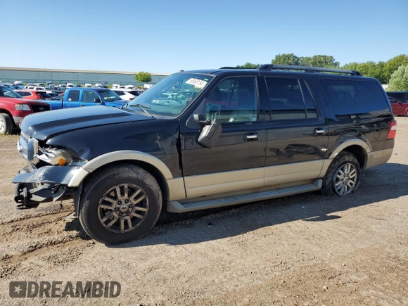 2010 Ford Expedition EL Eddie Bauer with VIN 1FMJK1J52AEA14755, listed as a Copart auction lot 65966154 with 124,533 mi miles and Clean Title. Bid and sale history available at carsss.com. Image 1.