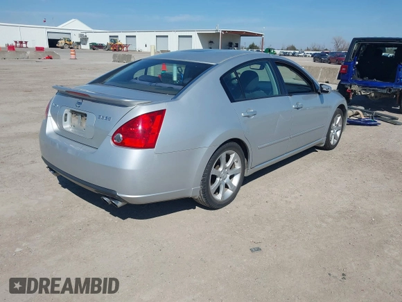2008 Nissan Maxima SE with VIN 1N4BA41EX8C803390, listed as a IAAI auction lot 41592130 with 132,468 mi miles and . Bid and sale history available at DreamBid. Image 4.
