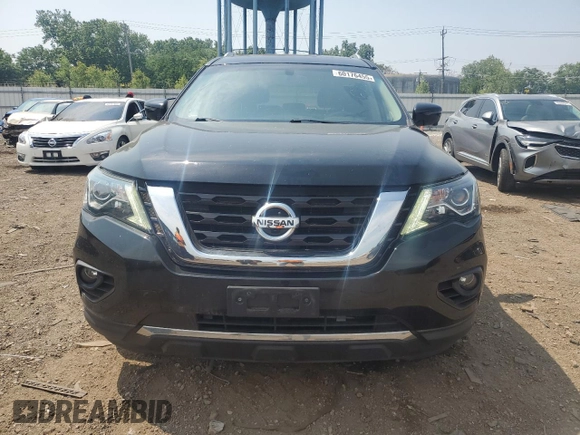 2018 Nissan Pathfinder Platinum with VIN 5N1DR2MM8JC612801, listed as a Copart auction lot 60176455 with 77,614 mi miles and Salvage title. Bid and sale history available at DreamBid. Image 5.