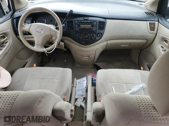 2005 Mazda MPV LX z VIN JM3LW28J450534573, wystawiony jako Copart lot #86167564 z przebiegiem 196 056 mil mil oraz Szkoda całkowita • Salvage title. Historia ofert i sprzedaży dostępna na DreamBid. Obrazek 8.