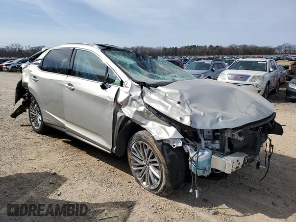 2021 Lexus RX with VIN 2T2JGMDA4MC071347, listed as a Copart auction lot 48151965 with 77,802 mi miles and Salvage Title. Bid and sale history available at carsss.com. Image 4.