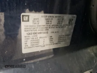 2017 GMC Yukon XL SLT with VIN 1GKS1GKC4HR156513, listed as a Copart auction lot 85719884 with Not Provided miles and Salvage Title. Bid and sale history available at DreamBid. Image 15.
