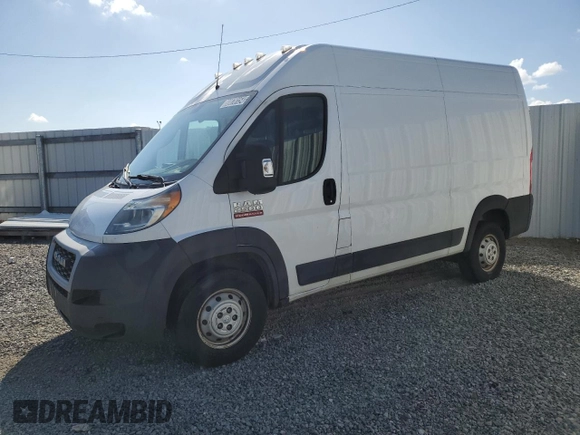 2019 Ram ProMaster Cargo with VIN 3C6TRVCG7KE518164, listed as a Copart auction lot 80070154 with 275,069 mi miles and Clean Title. Bid and sale history available at DreamBid. Image 1.
