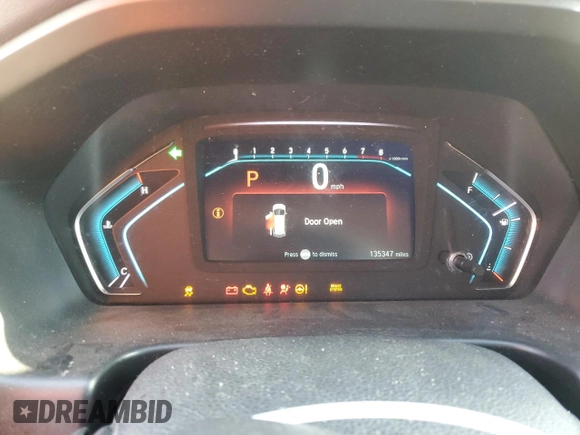 2019 Honda Odyssey LX with VIN 5FNRL6H24KB023597, listed as a Copart auction lot 81958364 with 135,347 mi miles and Salvage Title. Bid and sale history available at DreamBid. Image 9.