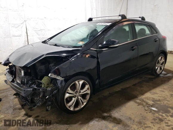 2014 Hyundai Elantra with VIN KMHD35LH3EU215908, listed as a Copart auction lot 75397254 with 127,087 mi miles and Salvage title. Bid and sale history available at DreamBid. Image 1.