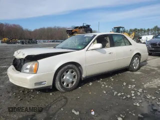 2001 Cadillac DeVille z VIN 1G6KD54YX1U252491, wystawiony jako Copart lot #50325445 z przebiegiem Nie podano mil oraz Szkoda całkowita • Salvage title. Historia ofert i sprzedaży dostępna na DreamBid. Obrazek 1.