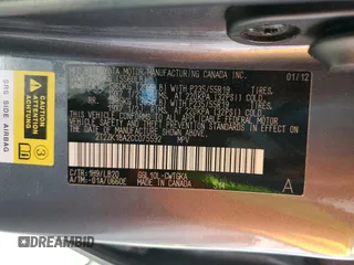 2012 Lexus RX 350 with VIN 2T2ZK1BA2CC075592, listed as a Copart auction lot 60751505 with 150,868 mi miles and Salvage title. Bid and sale history available at DreamBid. Image 13.