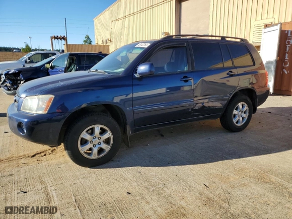 2002 Toyota Highlander with VIN JTEHF21A020073467, listed as a Copart auction lot 46442265 with 210,529 mi miles and Salvage Title. Bid and sale history available at carsss.com. Image 1.