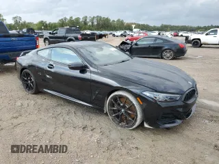 2025 BMW 8 Series 840i with VIN WBAAE2C06SCS36843, listed as a Copart auction lot 76617604 with 918 mi miles and Non Repairable. Bid and sale history available at carsss.com. Image 4.