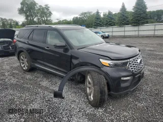 2020 Ford Explorer Platinum z VIN 1FM5K8HC8LGC56052, wystawiony jako Copart lot #61218365 z przebiegiem 35 435 mil mil oraz Szkoda całkowita • Salvage title. Historia ofert i sprzedaży dostępna na DreamBid. Obrazek 4.