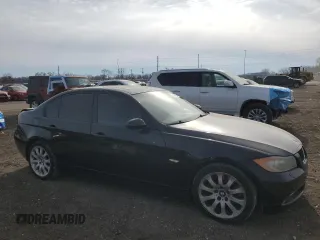 2007 BMW 3 Series 335xi with VIN WBAVD53557A008806, listed as a Copart auction lot 44773525 with 181,583 mi miles and Salvage Title. Bid and sale history available at carsss.com. Image 4.