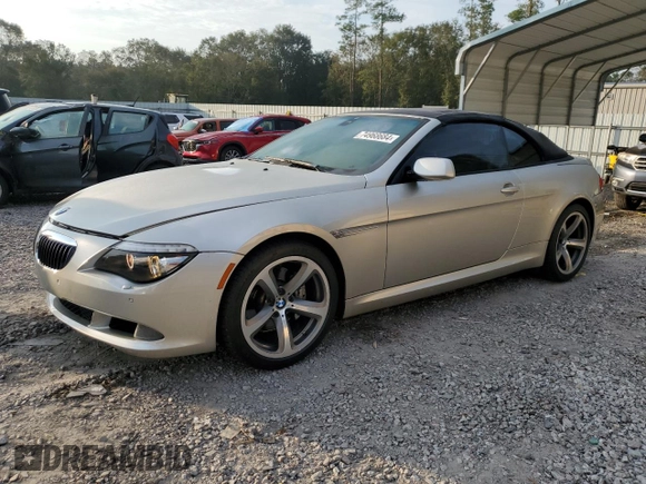 2008 BMW 6 Series 650i with VIN WBAEB53568CX62292, listed as a Copart auction lot 74968684 with 129,548 mi miles and Non Repairable. Bid and sale history available at carsss.com. Image 1.