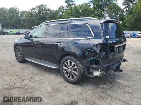 2015 Mercedes-Benz GL-Class GL 450 with VIN 4JGDF6EE9FA612607, listed as a Copart auction lot 58969753 with 108,141 mi miles. Bid and sale history available at carsss.com. Image 2.