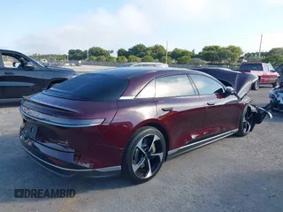 2024 Lucid Air Touring with VIN 50EA1TEA1RA009863, listed as a IAAI auction lot 41490944 with 4,823 mi miles. Bid and sale history available at carsss.com. Image 4.