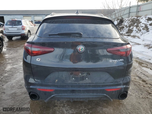 2023 Alfa Romeo Stelvio Ti with VIN ZASPAKBN9P7D57170, listed as a Copart auction lot 43062075 with 35,783 mi miles and Salvage Title. Bid and sale history available at carsss.com. Image 6.