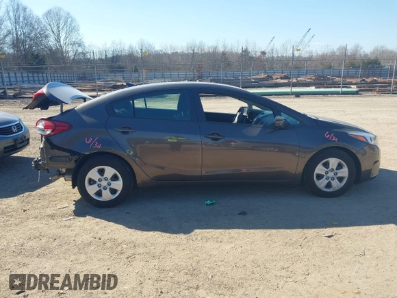 2017 Kia Forte LX with VIN 3KPFK4A76HE143867, listed as a IAAI auction lot 41623307 with 64,097 mi miles. Bid and sale history available at carsss.com. Image 13.