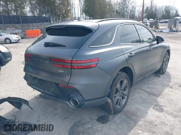2022 Genesis GV70 Sport with VIN KMUMCDTC6NU028274, listed as a IAAI auction lot 41613720 with 46,522 mi miles and . Bid and sale history available at DreamBid. Image 4.