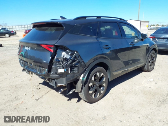 2023 Kia Sportage X-Line with VIN 5XYK6CAF2PG132435, listed as a IAAI auction lot 41663650 with 32,698 mi miles. Bid and sale history available at carsss.com. Image 4.