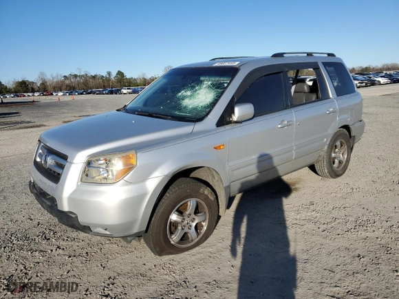 2006 Honda Pilot EX-L with RES with VIN 5FNYF18606B026916, listed as a Copart auction lot 48007495 with 255,810 mi miles and Salvage Title. Bid and sale history available at carsss.com. Image 1.