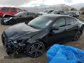 2021 Nissan Sentra SR with VIN 3N1AB8DV2MY277217, listed as a Copart auction lot 51702815 with 48,758 mi miles and Salvage Title. Bid and sale history available at DreamBid. Image 1.