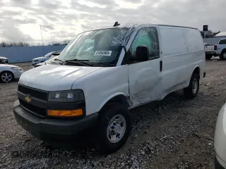 2023 Chevrolet Express Cargo with VIN 1GCWGAFP4P1260339, listed as a Copart auction lot 41892865 with 7,185 mi miles and Non repairable. Bid and sale history available at DreamBid. Image 1.