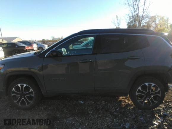 2023 Jeep Compass (RED) Edition with VIN 3C4NJDCN4PT524136, listed as a IAAI auction lot 40840010 with 13,163 mi miles and . Bid and sale history available at carsss.com. Image 14.