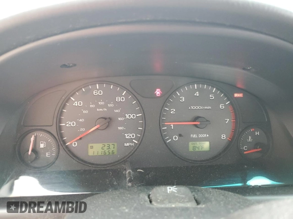 2001 Subaru Forester L with VIN JF1SF635X1G767306, listed as a Copart auction lot 55819544 with 111,656 mi miles and Non Repairable. Bid and sale history available at carsss.com. Image 9.