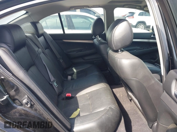 2013 Infiniti G37 x with VIN JN1CV6AR3DM752260, listed as a IAAI auction lot 41780566 with 108,985 mi miles and . Bid and sale history available at carsss.com. Image 8.