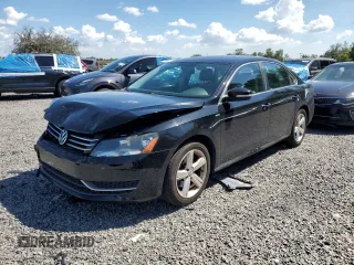 2014 Volkswagen Passat Wolfsburg Edition with VIN 1VWAS7A39EC042248, listed as a Copart auction lot 59747105 with 121,114 mi miles and Salvage title. Bid and sale history available at DreamBid. Image 1.
