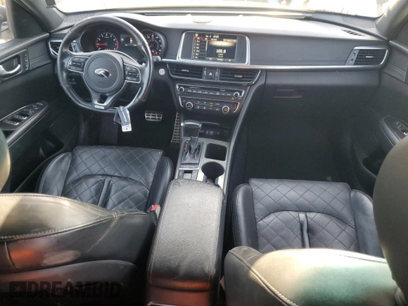 2016 Kia Optima SXL Turbo with VIN 5XXGV4L28GG043868, listed as a Copart auction lot 50427905 with 93,452 mi miles and Salvage title. Bid and sale history available at DreamBid. Image 8.