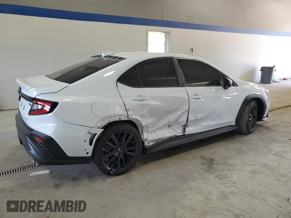 2022 Subaru WRX Limited with VIN JF1VBAL66N9028559, listed as a Copart auction lot 47025075 with 18,095 mi miles and Salvage title. Bid and sale history available at DreamBid. Image 3.
