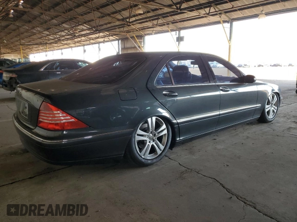 2004 Mercedes-Benz S-Class with VIN WDBNG75JX4A411979, listed as a Copart auction lot 83473264 with 0 mi miles and Clean Title. Bid and sale history available at carsss.com. Image 3.