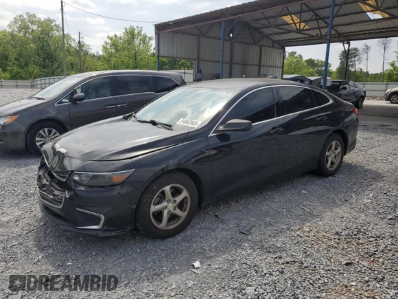 2017 Chevrolet Malibu LS with VIN 1G1ZB5ST4HF143914, listed as a Copart auction lot 54863905 with 105,105 mi miles and Salvage Title. Bid and sale history available at DreamBid. Image 1.