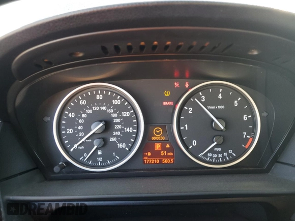 2009 BMW 5 Series 528i with VIN WBANU53519C119831, listed as a Copart auction lot 76983424 with 177,210 mi miles and Salvage Title. Bid and sale history available at carsss.com. Image 9.