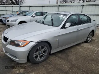 2008 BMW 3 Series 328xi with VIN WBAVC73558KX91250, listed as a Copart auction lot 46519575 with 178,305 mi miles and Salvage Title. Bid and sale history available at carsss.com. Image 1.